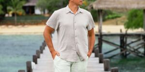 Chemise en lin homme