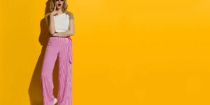 Pantalon large femme